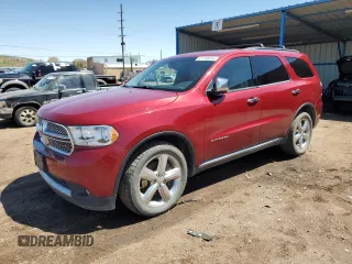 2013 Dodge Durango Citadel with VIN 1C4SDJETXDC562837, listed as a Copart auction lot 55730655 with 221,347 mi miles and Clean Title. Bid and sale history available at carsss.com. Image 1.