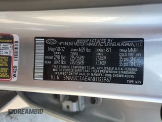 2022 Hyundai Tucson SEL z VIN 5NMJC3AE4NH132967, wystawiony jako Copart lot #52150335 z przebiegiem 70 693 mil mil oraz Szkoda całkowita • Salvage title. Historia ofert i sprzedaży dostępna na DreamBid. Obrazek 14.