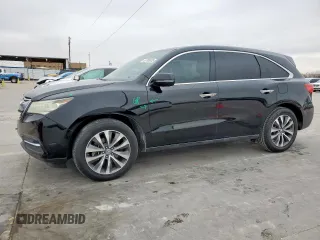 2015 Acura MDX Tech Pkg with VIN 5FRYD3H46FB014526, listed as a Copart auction lot 45766005 with 246,032 mi miles and Salvage Title. Bid and sale history available at carsss.com. Image 1.