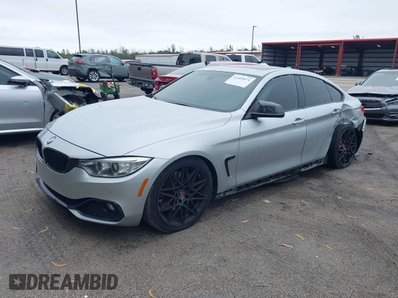 2015 BMW 4 Series 435i with VIN WBA4B1C58FG241018, listed as a IAAI auction lot 41401671 with 79,369 mi miles. Bid and sale history available at carsss.com. Image 17.