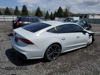 2023 Audi A7 Prestige with VIN WAUV2BF20PN039511, listed as a Copart auction lot 53065234 with 24,599 mi miles and Non Repairable. Bid and sale history available at carsss.com. Image 3.