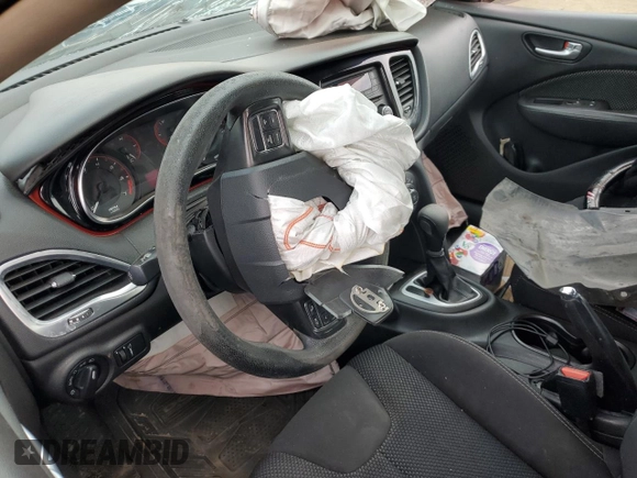 2015 Dodge Dart SXT with VIN 1C3CDFBB3FD315268, listed as a Copart auction lot 51171935 with 0 mi miles and Salvage Title. Bid and sale history available at carsss.com. Image 9.