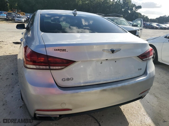 2017 Genesis G80 3.8L with VIN KMHGN4JE4HU203975, listed as a Copart auction lot 76010134 with 138,610 mi miles and Non Repairable. Bid and sale history available at carsss.com. Image 6.