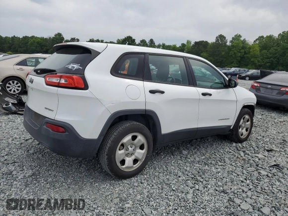 2015 Jeep Cherokee Sport z VIN 1C4PJLAB7FW761109, wystawiony jako Copart lot #57278505 z przebiegiem 99 169 mil mil oraz Szkoda całkowita • Salvage title. Historia ofert i sprzedaży dostępna na DreamBid. Obrazek 3.