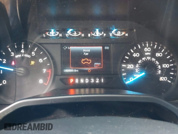 2016 Ford F-150 XL with VIN 1FTMF1C81GKD87406, listed as a IAAI auction lot 41282113 with 89,695 mi miles. Bid and sale history available at carsss.com. Image 7.