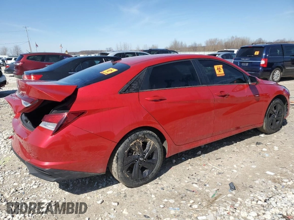 2021 Hyundai Elantra SEL with VIN 5NPLS4AG8MH040829, listed as a Copart auction lot 51252405 with Not Provided miles and Non Repairable. Bid and sale history available at carsss.com. Image 3.
