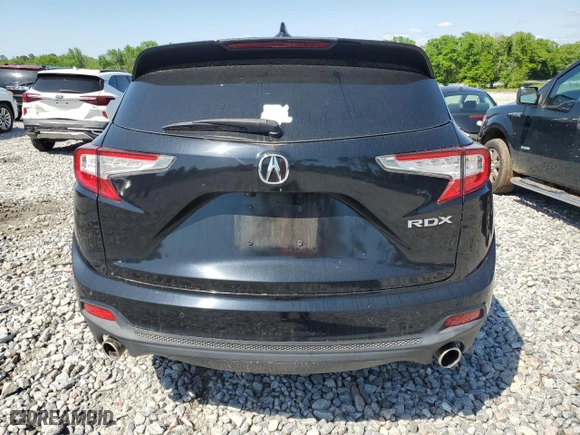2019 Acura RDX w/Technology Pkg with VIN 5J8TC1H54KL011287, listed as a Copart auction lot 52158055 with 97,412 mi miles and Salvage Title. Bid and sale history available at carsss.com. Image 6.