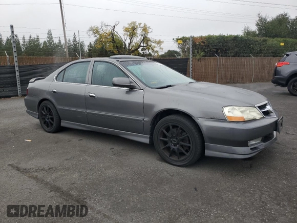 2003 Acura TL Type S w/Navigation System with VIN 19UUA56973A056955, listed as a Copart auction lot 80721594 with 153,180 mi miles and Salvage Title. Bid and sale history available at carsss.com. Image 4.