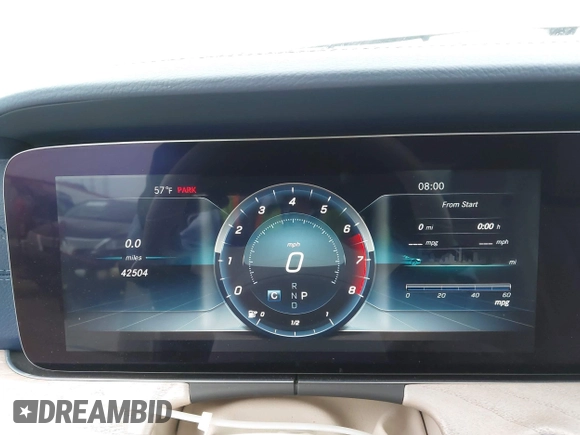 2019 Mercedes-Benz E 450 with VIN WDD1K6HB6KF115649, listed as a IAAI auction lot 42141529 with 42,504 mi miles and . Bid and sale history available at DreamBid. Image 7.
