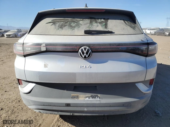 2021 Volkswagen ID.4 Pro with VIN WVGRMPE29MP027074, listed as a Copart auction lot 85615654 with 93 mi miles and Clean Title. Bid and sale history available at carsss.com. Image 6.