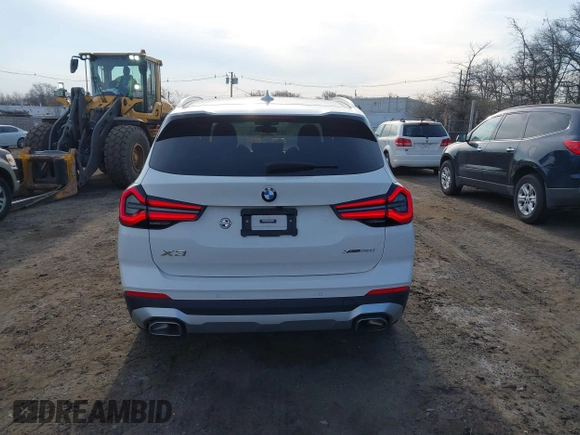 2022 BMW X3 xDrive30i with VIN 5UX53DP03N9M00629, listed as a IAAI auction lot 41890559 with 9,300 mi miles and . Bid and sale history available at DreamBid. Image 17.