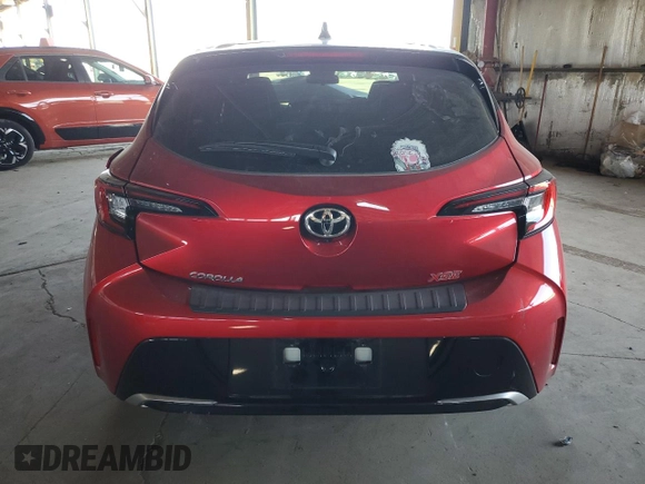 2023 Toyota Corolla Hatchback XSE with VIN JTNC4MBE8P3205927, listed as a Copart auction lot 67418544 with 19,260 mi miles and Salvage Title. Bid and sale history available at carsss.com. Image 6.