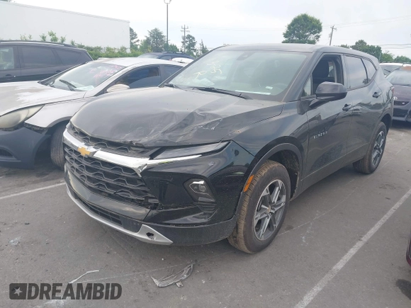 2025 Chevrolet Blazer LT with VIN 3GNKBHR43SS184196, listed as a IAAI auction lot 42223399 with 3,656 mi miles and . Bid and sale history available at DreamBid. Image 2.