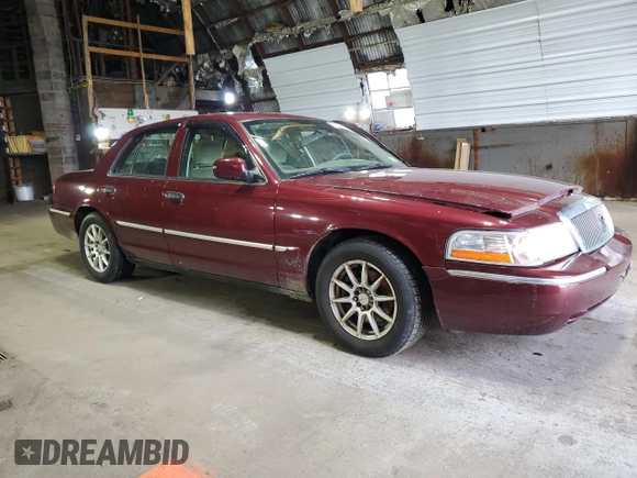 2004 Mercury Grand Marquis GS with VIN 2MEFM74W24X627374, listed as a Copart auction lot 50508605 with 118,635 mi miles and Salvage Title. Bid and sale history available at DreamBid. Image 4.