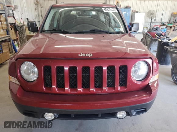 2014 Jeep Patriot Latitude with VIN 1C4NJRFB2ED734624, listed as a Copart auction lot 60675175 with 91,624 mi miles and Salvage title. Bid and sale history available at DreamBid. Image 5.