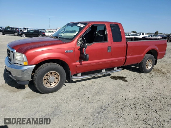 2002 Ford F-250 XL with VIN 1FTNX20F02EB64128, listed as a Copart auction lot 51979895 with 162,117 mi miles and Salvage title. Bid and sale history available at DreamBid. Image 1.