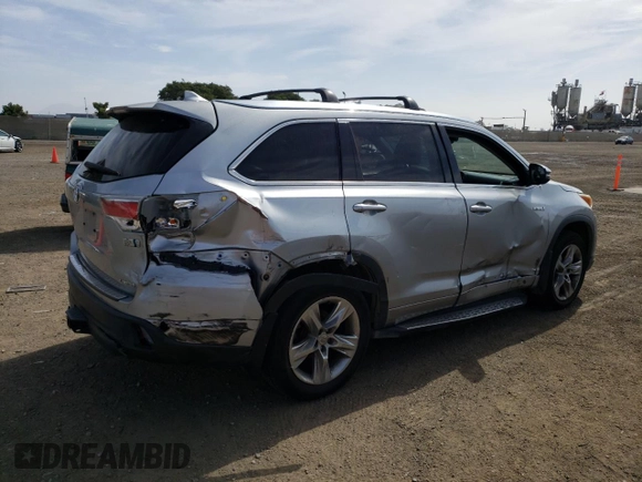 2015 Toyota Highlander Hybrid Limited with VIN 5TDDCRFH2FS013302, listed as a Copart auction lot 72235153 with 187,721 mi miles. Bid and sale history available at carsss.com. Image 3.