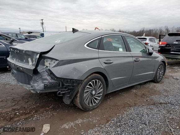 2022 Hyundai Sonata Hybrid Limited with VIN KMHL54JJ1NA051727, listed as a Copart auction lot 84688314 with 25,961 mi miles and Salvage Title. Bid and sale history available at carsss.com. Image 3.