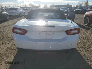 2017 FIAT 124 Spider Classica with VIN JC1NFAEK2H0105829, listed as a Copart auction lot 76741874 with 52,992 mi miles and Clean title. Bid and sale history available at DreamBid. Image 6.