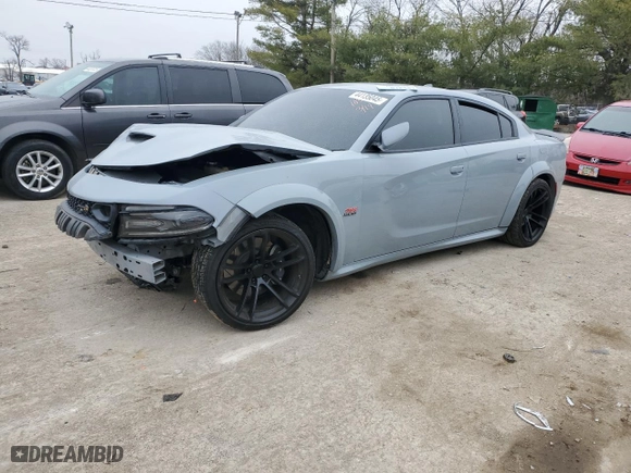 2020 Dodge Charger Scat Pack with VIN 2C3CDXGJ2LH241037, listed as a Copart auction lot 44135045 with 39,066 mi miles and Salvage Title. Bid and sale history available at carsss.com. Image 1.