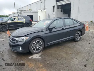 2024 Volkswagen Jetta Sport with VIN 3VWBM7BU5RM049031, listed as a Copart auction lot 57835295 with 14,250 mi miles and Salvage title. Bid and sale history available at DreamBid. Image 1.