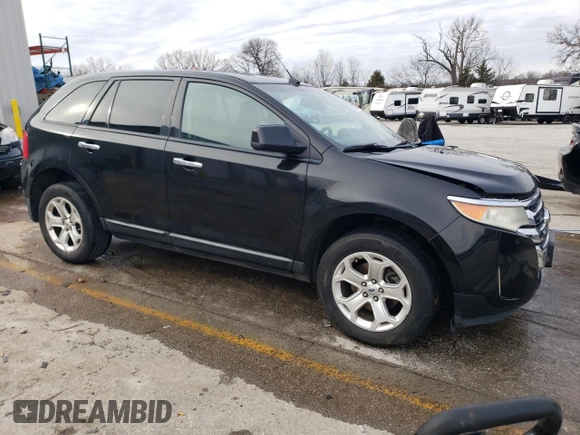 2011 Ford Edge SEL with VIN 2FMDK3JC6BBA00832, listed as a Copart auction lot 44753695 with 222,903 mi miles and Salvage Title. Bid and sale history available at carsss.com. Image 4.