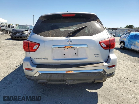 2018 Nissan Pathfinder Platinum with VIN 5N1DR2MM7JC642064, listed as a Copart auction lot 64602024 with Not provided miles and Salvage title. Bid and sale history available at DreamBid. Image 6.