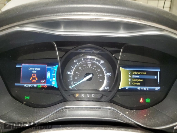 2016 Ford Fusion SE Hybrid with VIN 3FA6P0LU5GR304168, listed as a Copart auction lot 52404165 with 90,344 mi miles and Salvage Title. Bid and sale history available at carsss.com. Image 9.