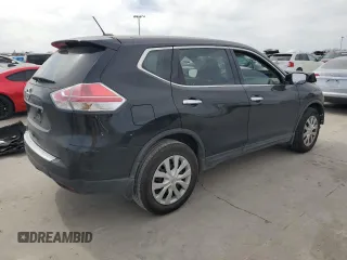 2015 Nissan Rogue S with VIN KNMAT2MT1FP565580, listed as a Copart auction lot 48970395 with 89,263 mi miles and Salvage Title. Bid and sale history available at carsss.com. Image 3.