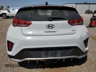 2019 Hyundai Veloster Turbo with VIN KMHTH6AB4KU014810, listed as a Copart auction lot 49254225 with 49,115 mi miles and Salvage Title. Bid and sale history available at carsss.com. Image 6.