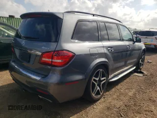 2018 Mercedes-Benz GLS 550 with VIN 4JGDF7DE0JB019048, listed as a Copart auction lot 66571764 with Not Provided miles and Salvage Title. Bid and sale history available at DreamBid. Image 3.