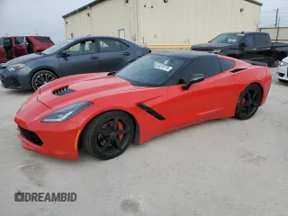 2014 Chevrolet Corvette 2LT with VIN 1G1YC2D72E5104781, listed as a Copart auction lot 48210175 with 72,653 mi miles and Salvage Title. Bid and sale history available at carsss.com. Image 1.