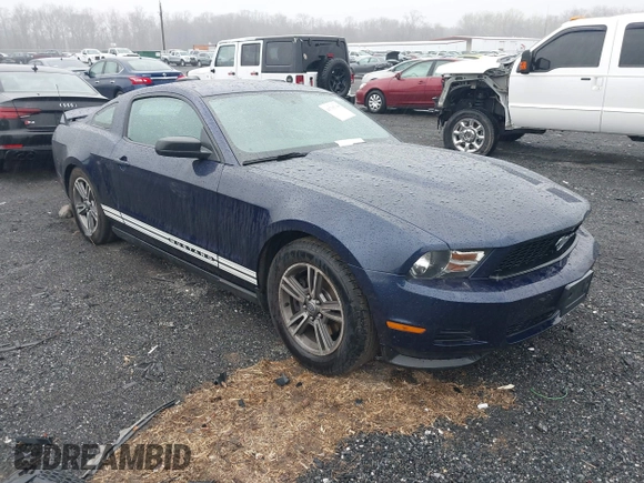 2012 Ford Mustang V6 Premium with VIN 1ZVBP8AM7C5268553, listed as a IAAI auction lot 41715730 with 97,848 mi miles. Bid and sale history available at carsss.com. Image 1.