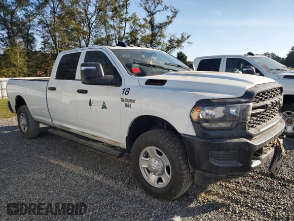 2024 Ram 3500 Tradesman with VIN 3C63R3GJ6RG242519, listed as a Copart auction lot 74437954 with 0 mi miles and Salvage Title. Bid and sale history available at carsss.com. Image 4.
