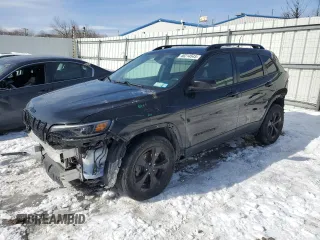 2019 Jeep Cherokee Latitude Plus with VIN 1C4PJMLB7KD291205, listed as a Copart auction lot 46214545 with 126,855 mi miles and Salvage Title. Bid and sale history available at carsss.com. Image 1.