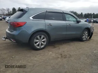 2014 Acura MDX Advance with VIN 5FRYD4H8XEB039386, listed as a Copart auction lot 48935905 with Not Provided miles and Salvage Title. Bid and sale history available at DreamBid. Image 3.