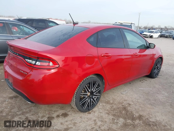 2013 Dodge Dart SXT with VIN 1C3CDFBA6DD208770, listed as a IAAI auction lot 41696977 with 161,820 mi miles. Bid and sale history available at carsss.com. Image 4.
