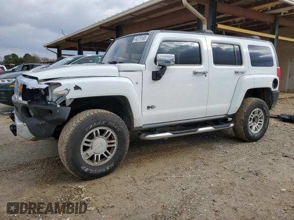 2008 Hummer H3 SUV Luxury with VIN 5GTEN13E888140825, listed as a Copart auction lot 44379165 with 125,394 mi miles and Salvage Title. Bid and sale history available at carsss.com. Image 1.