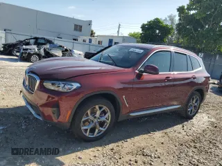 2023 BMW X3 sDrive30i z VIN 5UX43DP08P9R33350, wystawiony jako Copart lot #56887135 z przebiegiem 24 756 mil mil oraz Szkoda całkowita • Salvage title. Historia ofert i sprzedaży dostępna na DreamBid. Obrazek 1.