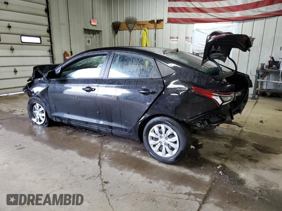 2021 Hyundai Accent SE with VIN 3KPC24A66ME151097, listed as a Copart auction lot 57723605 with Not provided miles and Non repairable. Bid and sale history available at DreamBid. Image 2.