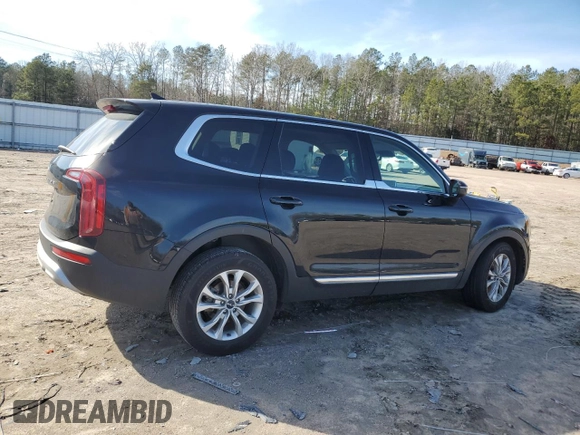 2022 Kia Telluride LX with VIN 5XYP24HC7NG238928, listed as a Copart auction lot 43771085 with 88,258 mi miles and Salvage title. Bid and sale history available at DreamBid. Image 3.