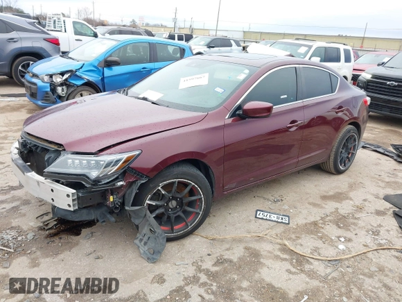 2016 Acura ILX w/Premium Pkg with VIN 19UDE2F71GA002624, listed as a IAAI auction lot 41597667 with 158,916 mi miles. Bid and sale history available at carsss.com. Image 2.