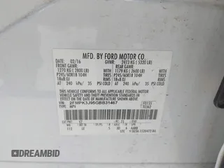 2016 Ford Edge SEL z VIN 2FMPK3J95GBB31467, wystawiony jako IAAI lot #42280106 z przebiegiem Nie podano mil oraz . Historia ofert i sprzedaży dostępna na DreamBid. Obrazek 9.