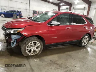 2019 Chevrolet Equinox Premier with VIN 2GNAXXEV6K6218359, listed as a Copart auction lot 73093784 with 122,529 mi miles and Salvage Title. Bid and sale history available at DreamBid. Image 1.