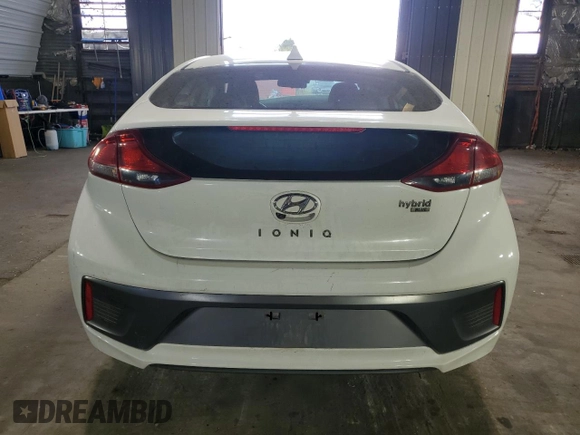 2020 Hyundai Ioniq Blue with VIN KMHC65LC4LU221107, listed as a Copart auction lot 57318345 with 141,031 mi miles and Salvage title. Bid and sale history available at DreamBid. Image 6.