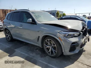 2023 BMW X5 xDrive45e with VIN 5UXTA6C0XP9P49482, listed as a Copart auction lot 56730735 with Not provided miles and Salvage title. Bid and sale history available at DreamBid. Image 4.