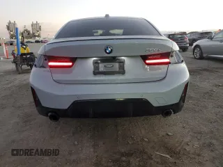 2023 BMW 3 Series 330e with VIN 3MW39FF03P8D07348, listed as a Copart auction lot 89401225 with 36,005 mi miles and Salvage Title. Bid and sale history available at carsss.com. Image 6.