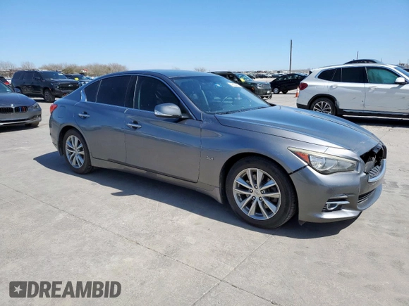 2017 Infiniti Q50 Premium with VIN JN1EV7AP8HM730662, listed as a Copart auction lot 49524415 with 142,905 mi miles and Clean title. Bid and sale history available at DreamBid. Image 4.
