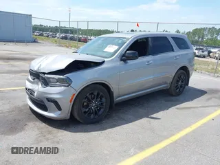 2021 Dodge Durango SXT with VIN 1C4RDHAG7MC825107, listed as a IAAI auction lot 42066202 with 141,367 mi miles and . Bid and sale history available at DreamBid. Image 2.