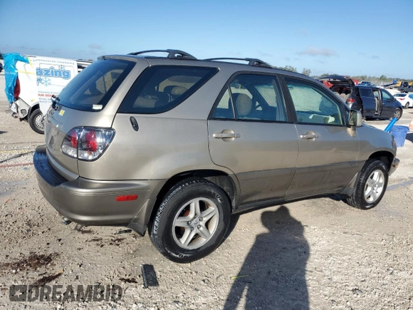 2001 Lexus RX 300 with VIN JTJGF10U410103362, listed as a Copart auction lot 85323674 with 117,263 mi miles and Salvage Title. Bid and sale history available at DreamBid. Image 3.